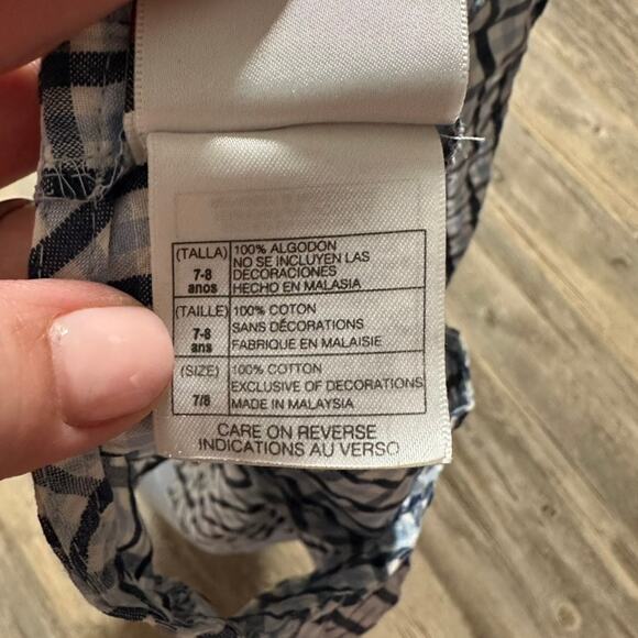 Vintage Disney Store Winnie The Pooh Classic Embroidered Jumper Gingham 7/8 READ - Picture 10 of 10